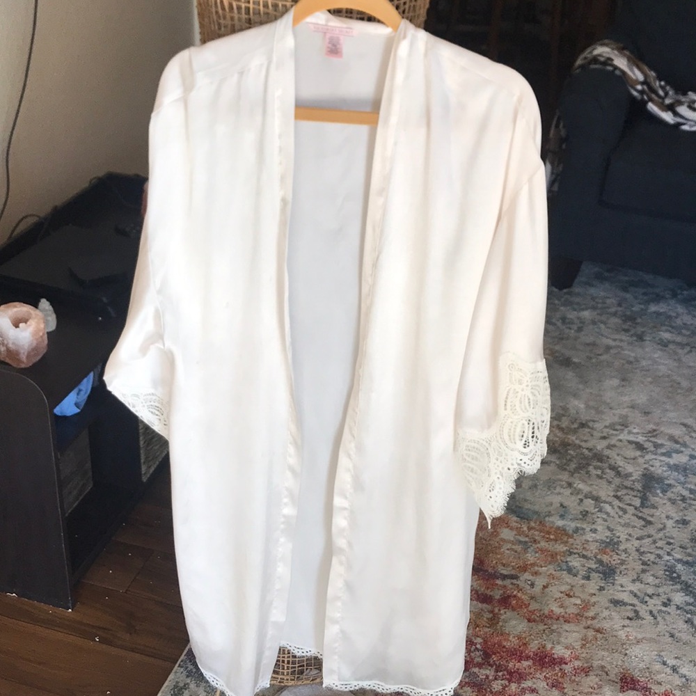 Silk Victoria’s Secret lace trim robe